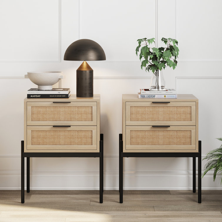 Ensemble de tables de bout et de tiroirs 2 pièces
