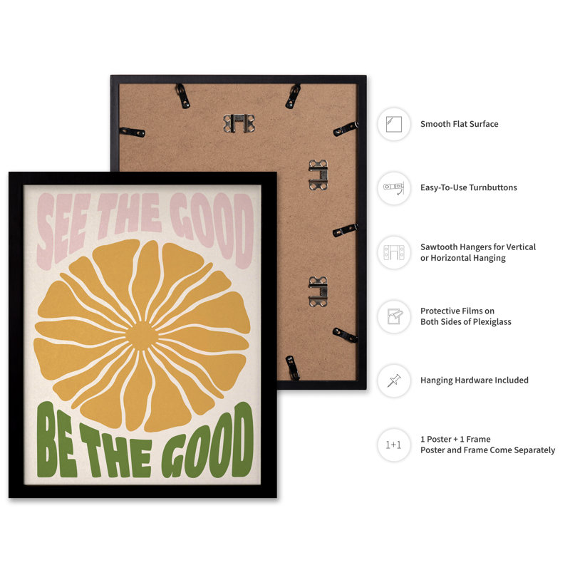 See The Good, Be The Good, Cadre noir, Poster, H 08 po x l 10 po