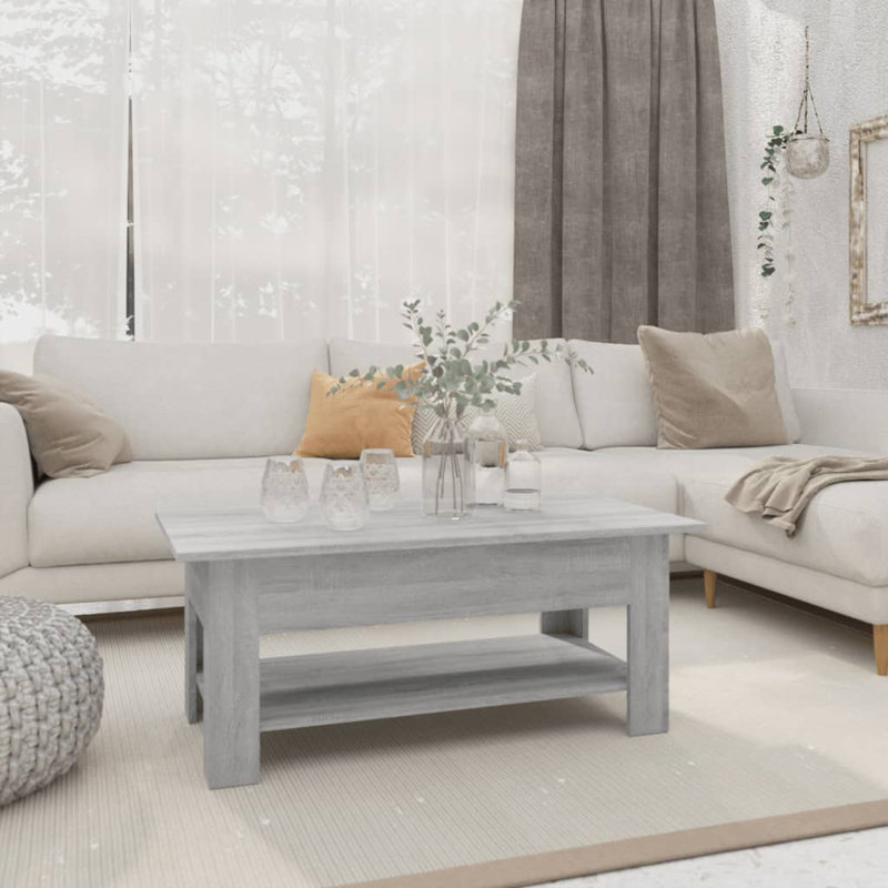 Coffee Table 102x55x42 cm Engineered Wood, Sonoma Oak