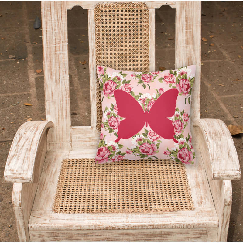  Coussin Butterfly Shabby Elegance, Rose