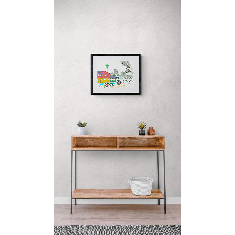 «Back Garden, Craftsman» par Deborah Blum - reproduction de dessin, H 17,25 po x l 21,25 po