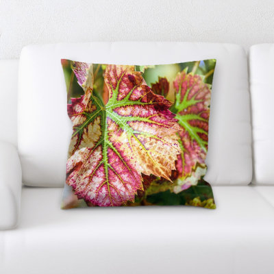 Housse et insert de coussin carré Wine Leaf