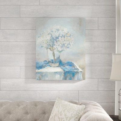 Le vase en bleu de Sara Brown - Peinture