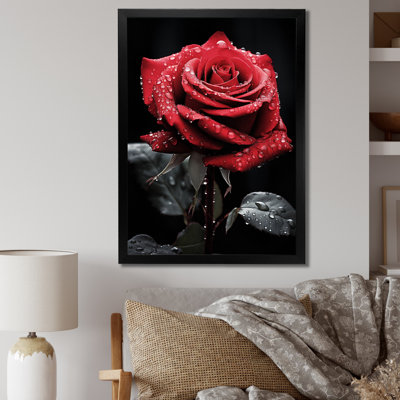 Collyn - rouge, noir, rose, élégance IV - imprimé