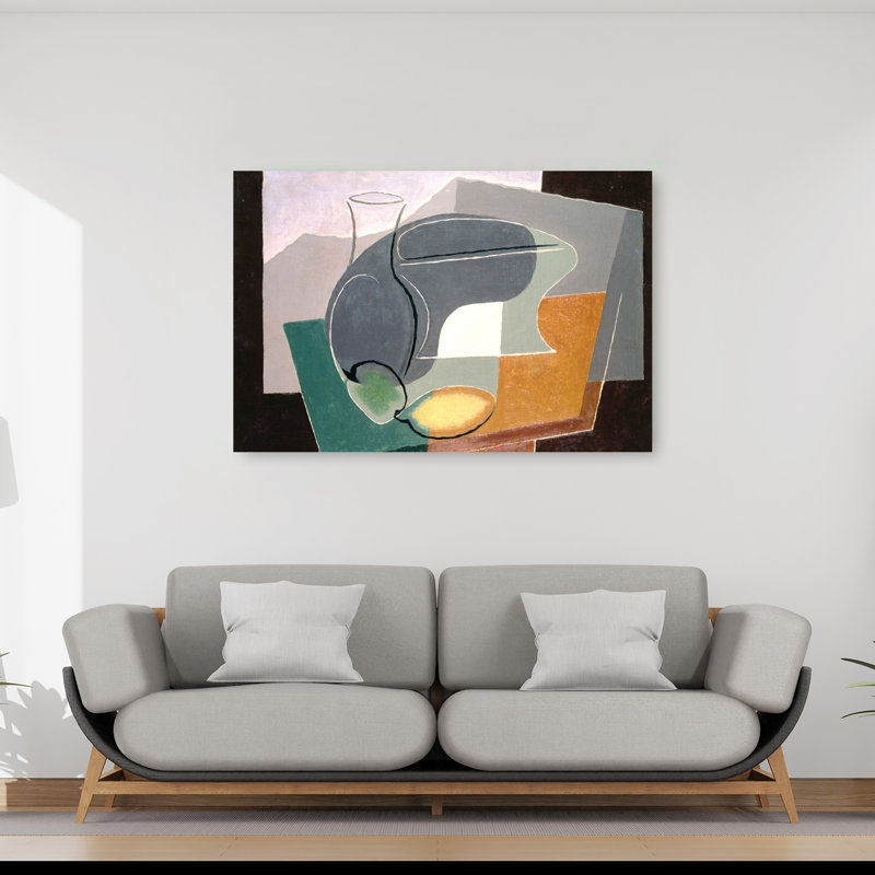 Fruit-Dish And Carafe, 1927 Abstract Contemporary Wall Art Print by Juan Gris - Wrapped Canvas Print, 101.6cm H x 152.4cm W