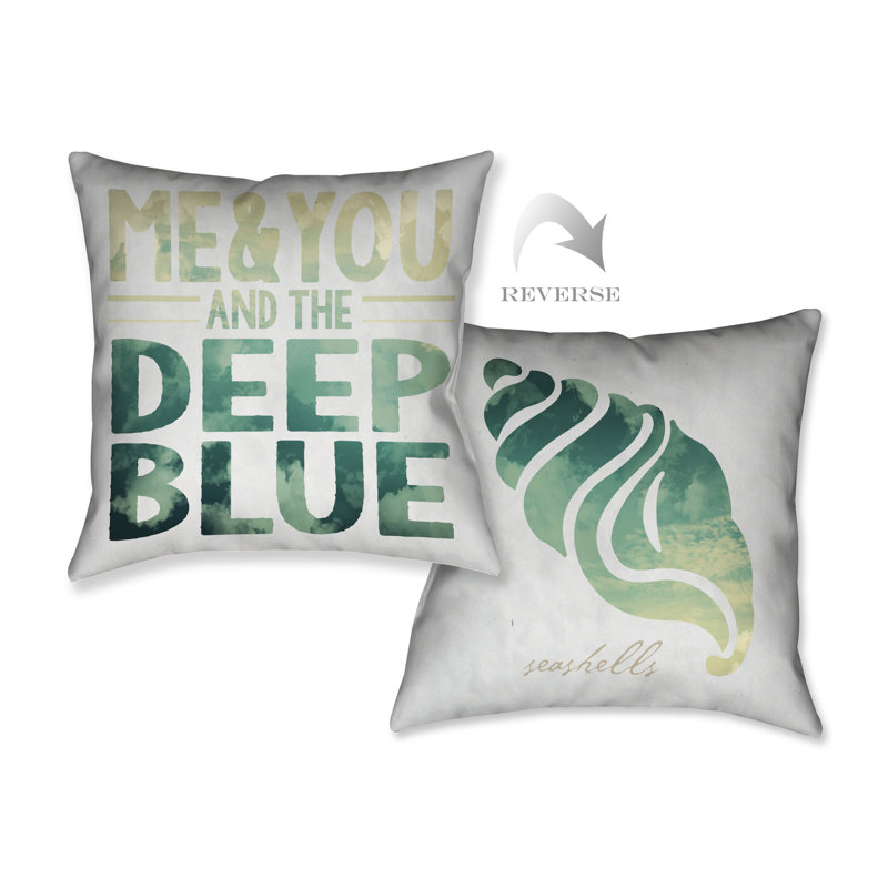Coussin décoratif bleu foncé