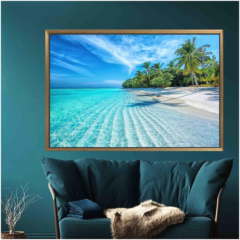 Print on Canvas, Gold Floater Framed, 60 cm H x 90 cm W