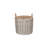 Wicker Lined Log Storage Basket-1788595459