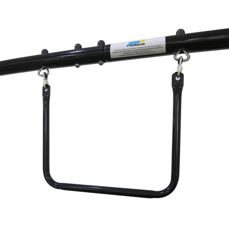 Titan Outdoor Playground Swing Set with Yellow Slide and Steel Frame