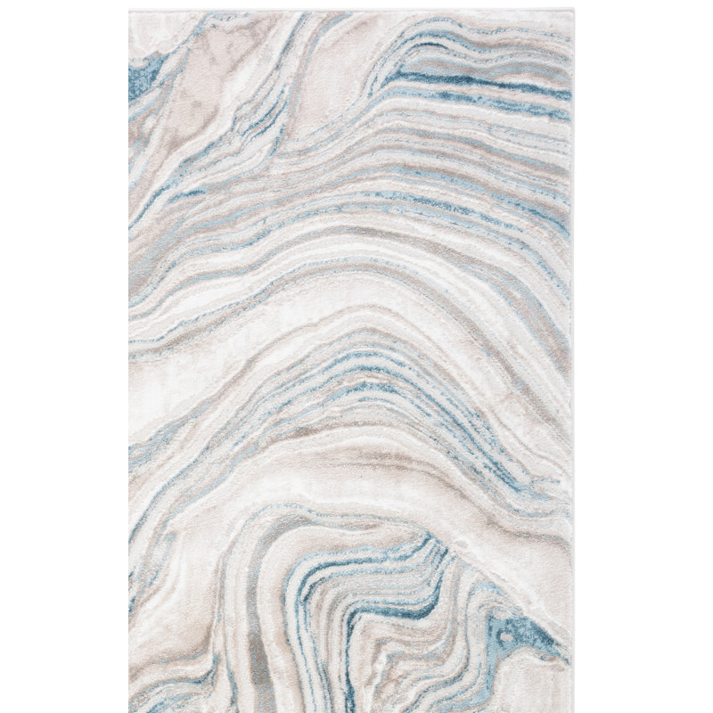 Meadow 500 Performance Abstract Rug, Rectangle 4' x 6'