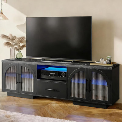 Meuble télé 70 po - Noir
