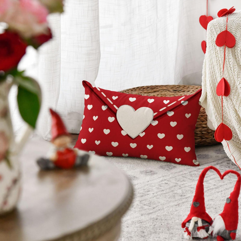 Ensemble de 2 valises décoratives pour la Saint-Valentin, Rouge