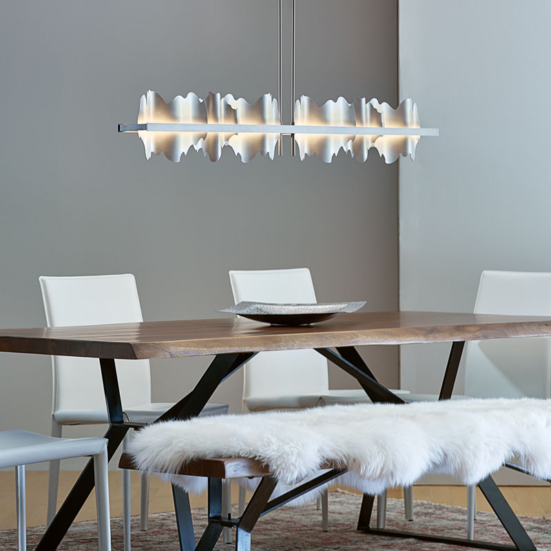 Hildene 1 - Light Unique Linear LED Pendant, Bronze, Sterling
