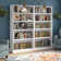 Doyno Tall 5 Shelf Bookcase - Set of 2, Storage and Display Bookshelves for Home Office and Living Room