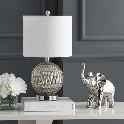 Coll 20.5" Glass/Metal LED Table Lamp