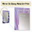 Lavande Sea Sheel Infinity Sprial - miroir décoratif Nautilus, miroir mural mauve, impression d'art en métal-279901831
