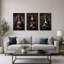 Ensemble de 3 toiles d'Halloween gothiques-1482629137