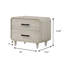 Meuble de rangement de table de chevet à deux tiroirs 1pc