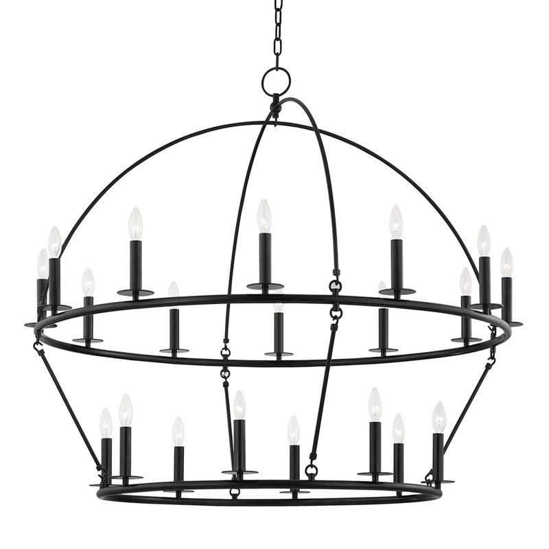 Howell 20 - Light Chandelier, Aged Iron