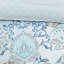 Housse de couette en coton double / grand avec motifs géométriques et floraux doux et médaillons réversibles