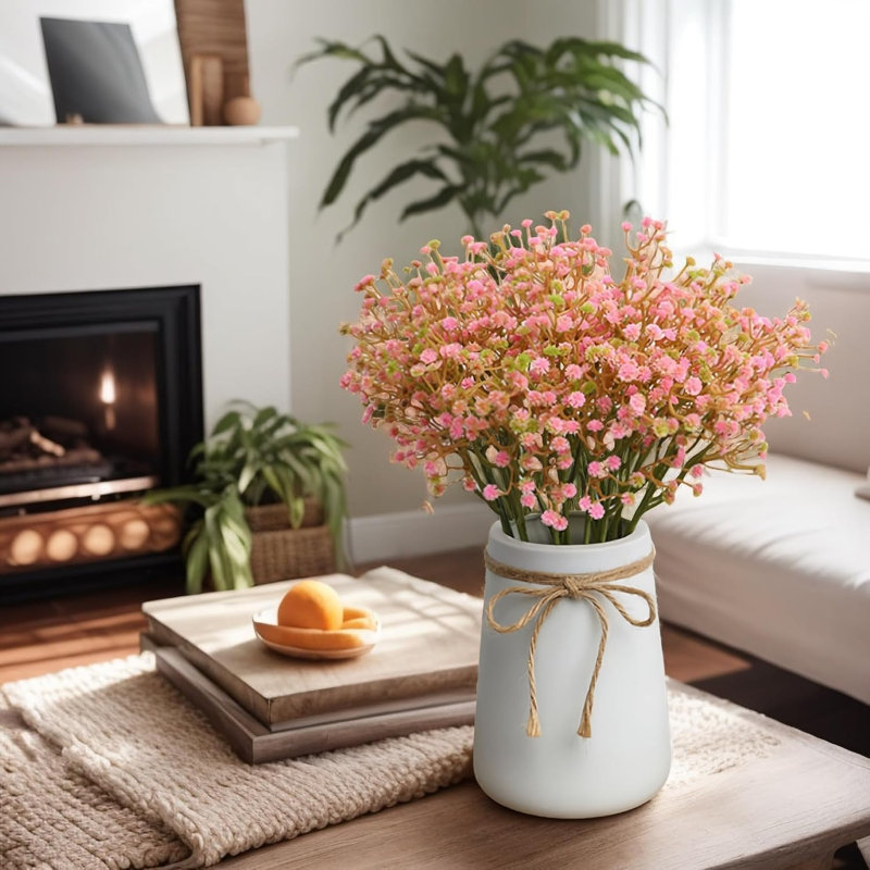 Fleurs artificielles Babys Breath 36 pièces, Rose