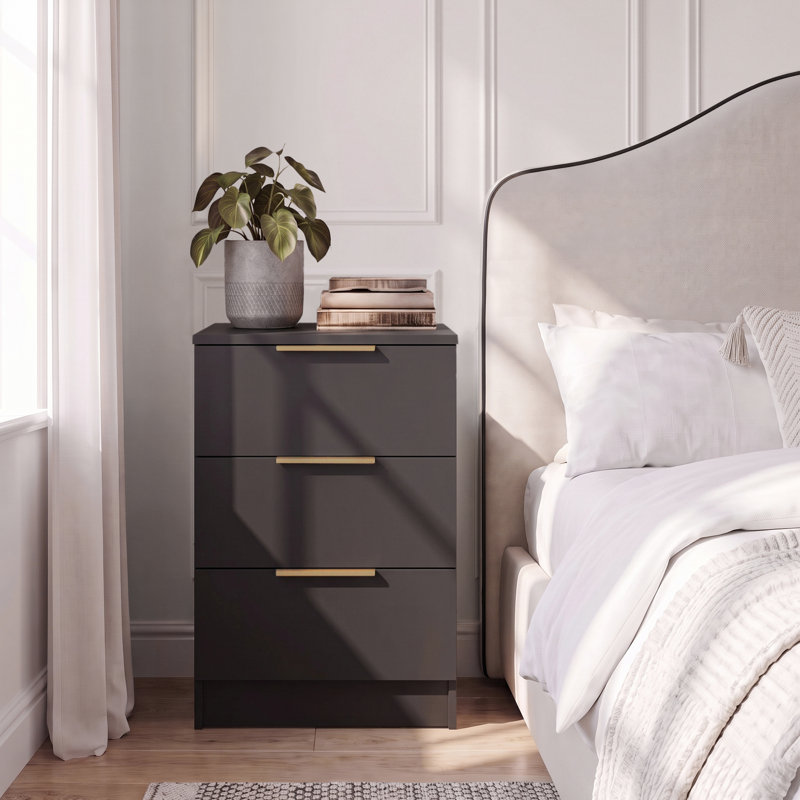 Glenhaven 4 Piece Bedroom Set, Pitch Black