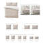 Ensemble de couvre-lit en coton naturel Shellabrate 8 pièces-109897330