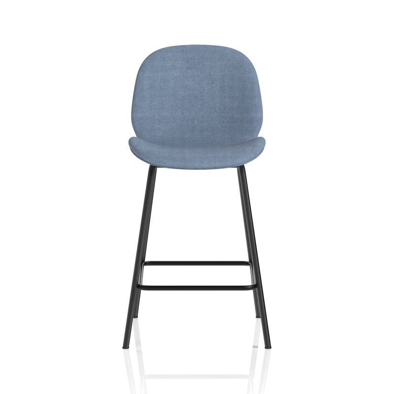 Upholstered Counter Stool, Blue