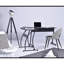 Kuno L-Shaped Metal Base Writing Desk
