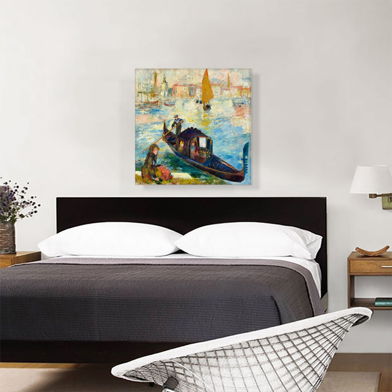 «The Grand Canal Venice 1881» par Pierre-Auguste Renoir, reproduction d'art sur toile tendue, H 26 po x l 26 po x P 1,5 po