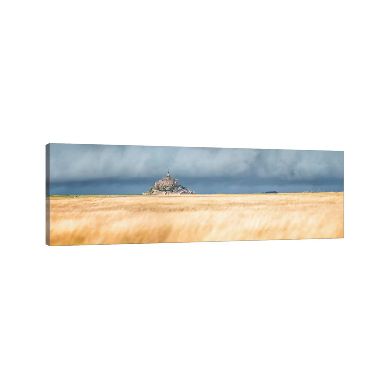 Mont Saint Michel Panoramic by Philippe Manguin - Wrapped Canvas Panoramic Print, 182.88 cm H x 60.96 cm W