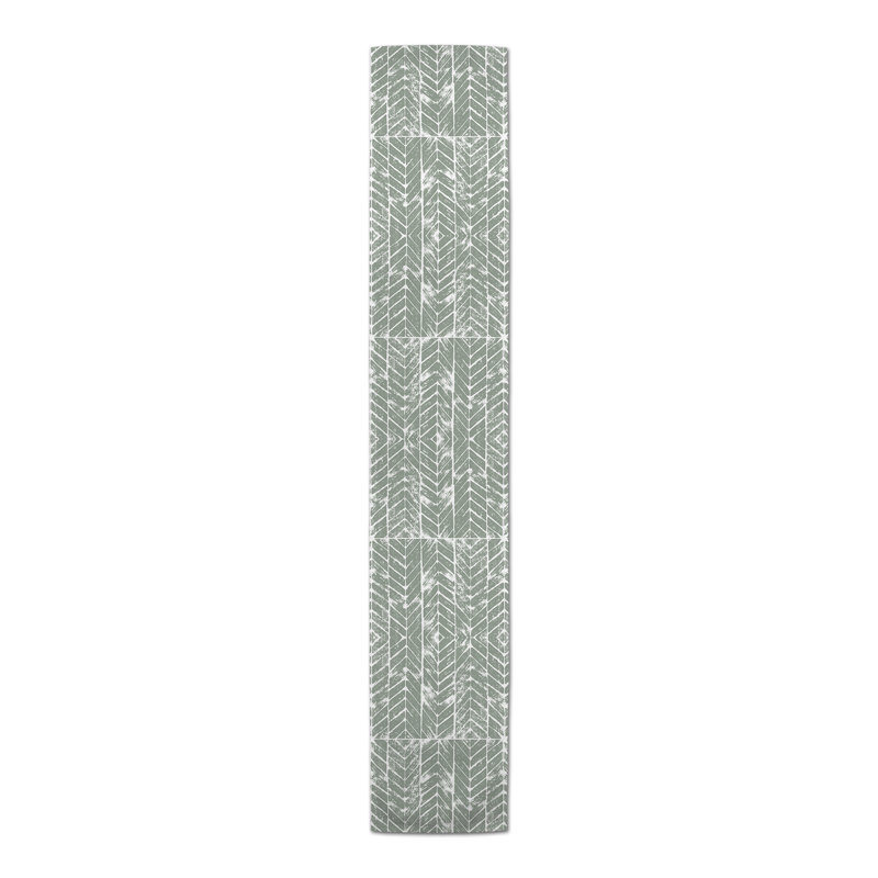 Chemin de table Fonville, 72 po x 16 po, Vert