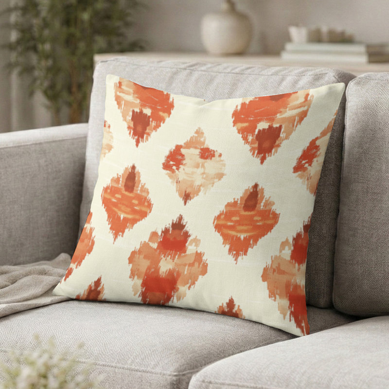 Coussin décoratif Country Farmhouse - Coussin Ikat, H 20 po x l 20 po