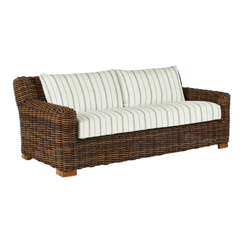 Montauk Sofa - Raffia, No Welt, Rollo Cream, Standard Plus