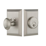 Nostalgic Warehouse New York Plate Single Cylinder Deadbolt