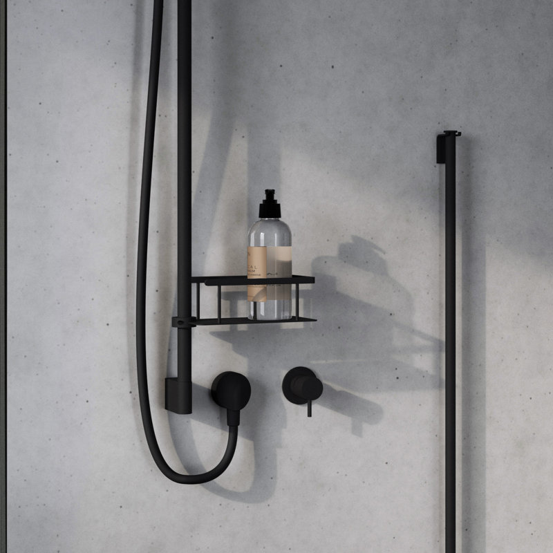 Panier de douche , Noir mat