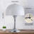 Modern Sleek Chrome Base Mushroom 3-light G9 End Table Lamp For Bedroom