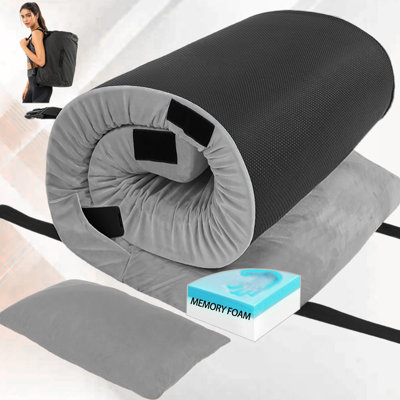 Outdoor Mattress Memory Foam Cot Grey