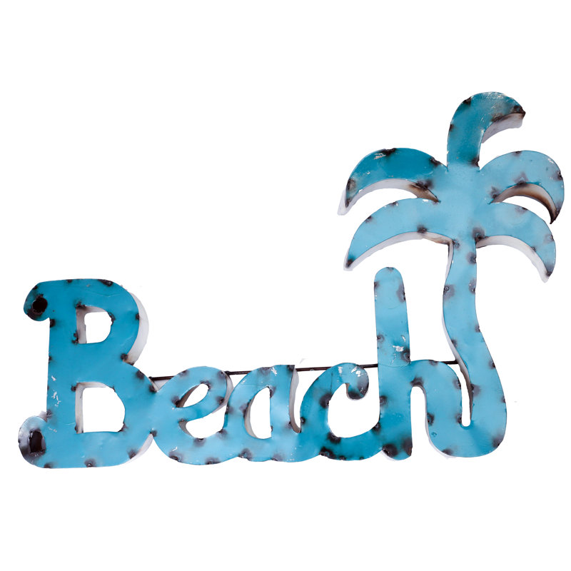 Iron Text & Numbers Wall Decor