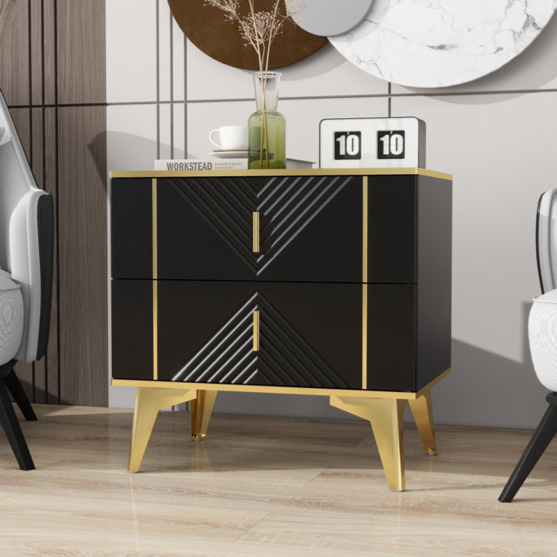 Ensemble de deux tables de chevet Laraine