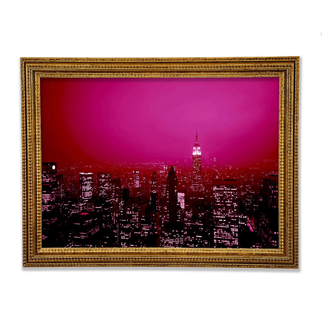 New York City Pink Skies - Druck