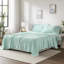 Ensemble de 4 très grands draps - 100% molleton, literie douillette et moelleuse, boulochage, avec drap plat, 2 taies d'oreiller ajustées, convient aux matelas de 16 po, lavable à la machine, surface de rembourrage confortable, contient, lavable
