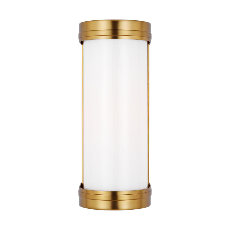 Burnished Brass 12" Dimmable Bath Sconce