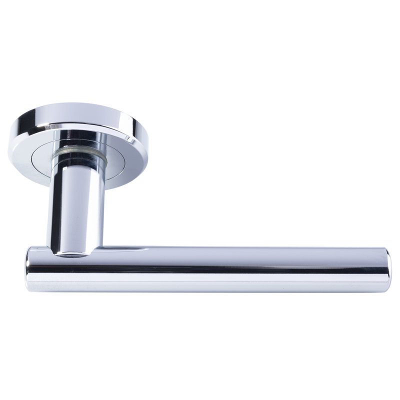 Valarie Latch Door Handle, Polished Chrome