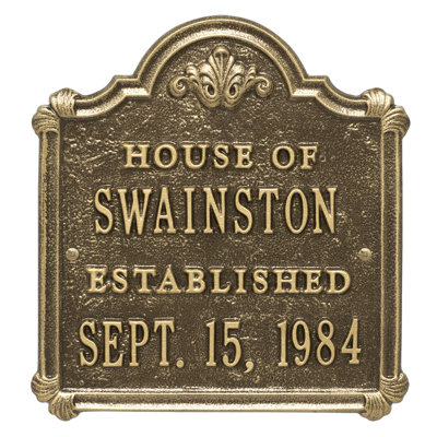 Chatham 4-Line Wall Address Plaque