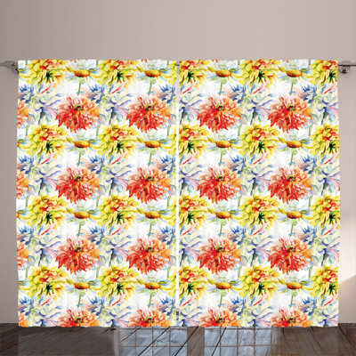 Semi Sheer Curtain Pair