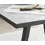 Industrial Design White & Grey Marble Effect Melamine Dining Table Set with 2 Faux Leather Chairs-87462587