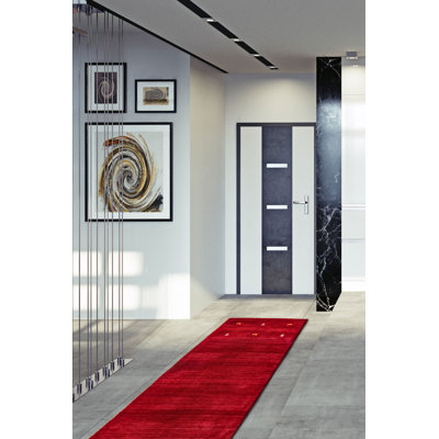 Tapis rouge Kashkuli Gabbeh 2 pi 8 po x 11 pi 3 po