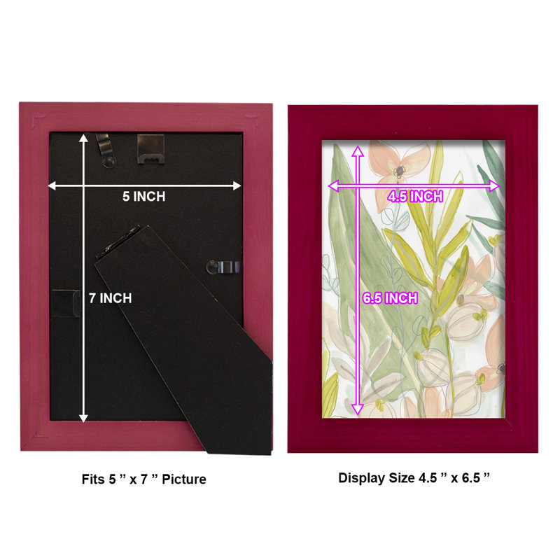 Island Flora I, H 6 po x l 4 po x P 1 po, Rouge
