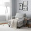59-inch tall metal floor lamp, white finish, modern design-66880614